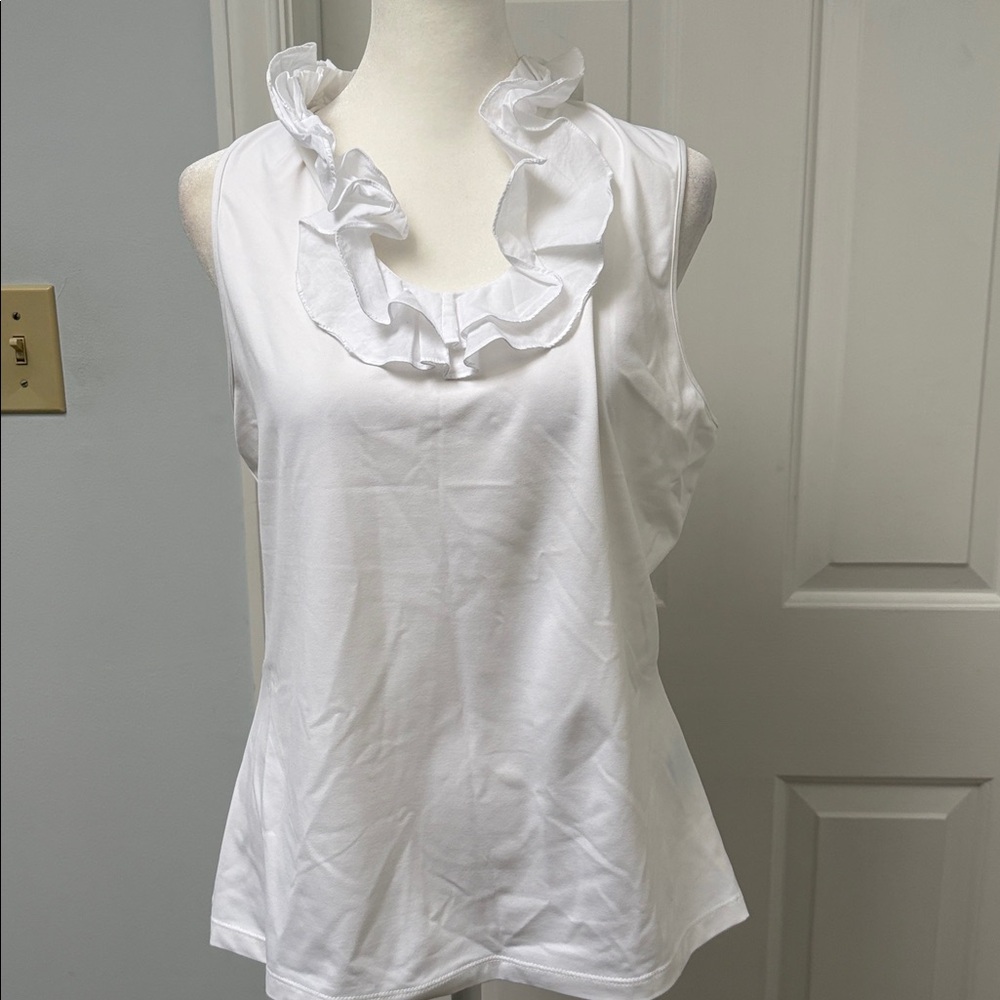 J. McLaughlin Catalina Cloth Sleeveless blouse Size Large